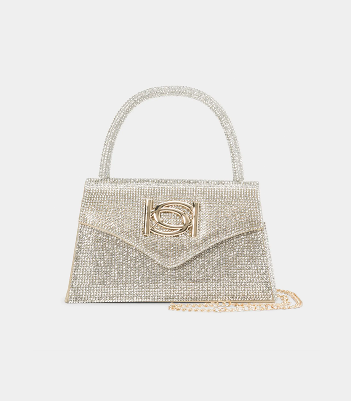 BEBE GOLD HOLLYWOOD DIAMOND MINI SATCHEL