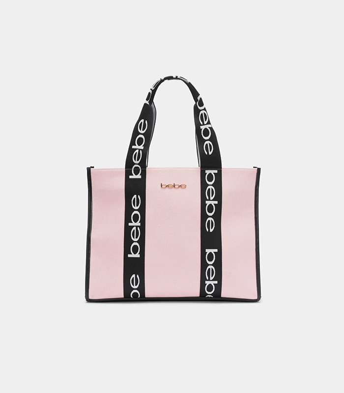 BEBE HANA CANVAS TOTE (BLUSH)