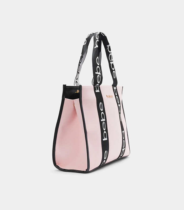 BEBE HANA CANVAS TOTE (BLUSH)