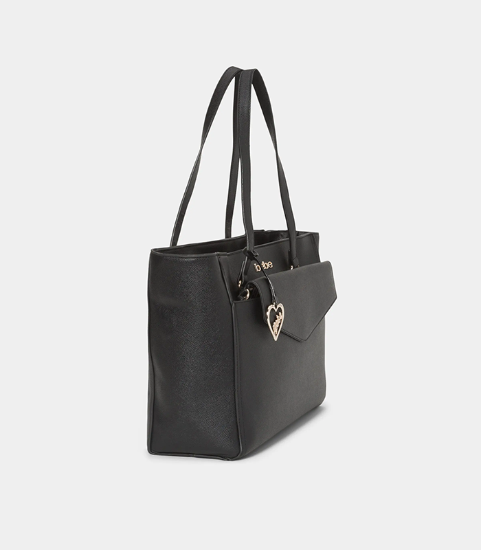 BEBE TANYA TOTE W/ LOGO POUCH (BLACK)