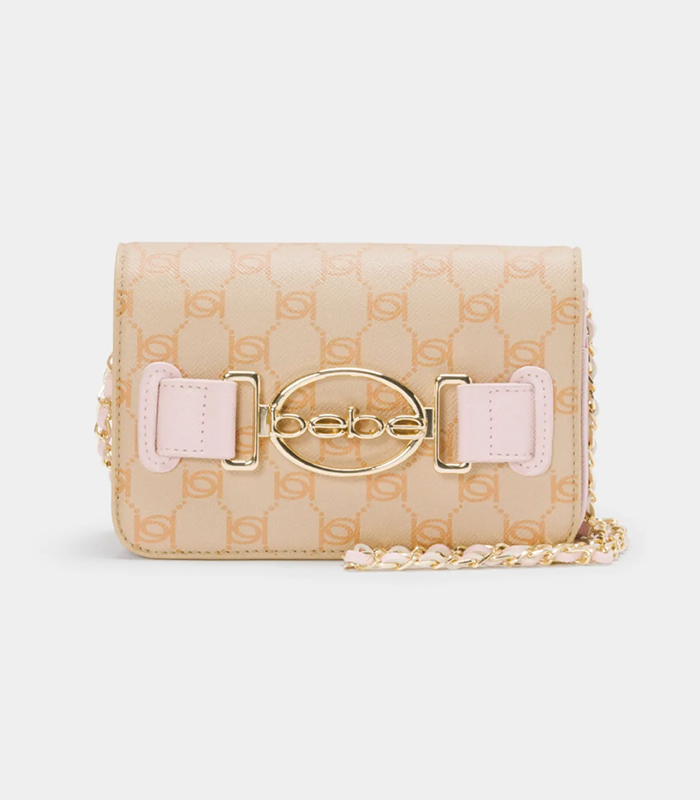 BEBE LEILANI MONOGRAM CROSSBODY