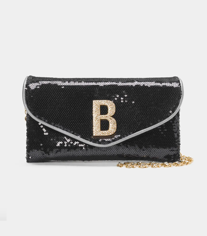 BEBE MICRO SEQUIN CLUTCH